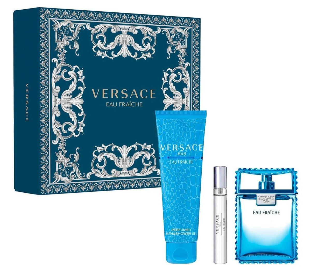 Versace Man Eau Fraiche Piece Gift Set Eau de Toilette for Men