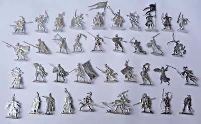 Plats d'étain - Flat tin - Zinnfiguren - 35 soldats français premier