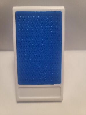 CASE OF 50 BLUE & WHITE CELL PHONE KICK STAND WITH SILICONE GRIP