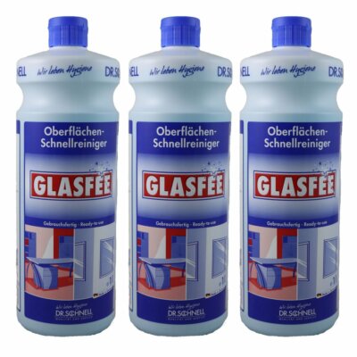 Dr. Schnell Glasfee 3 x 1 Liter Glas - und Oberflächenreiniger Set