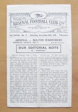 ARSENAL v SHEFFIELD UNITED 1946/1947 *VG Condition Football Programme*