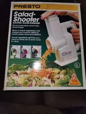 Presto 02910 SaladShooter Electric Food Slicer Shredder NEW OPEN BOX.