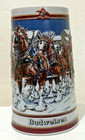 Budweiser Holiday Beer Stein Christmas Series 1989 Limited Edition — photo 1