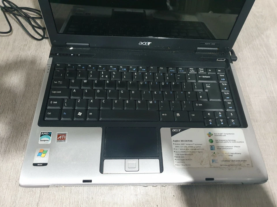 G1261 ACER aspire 5050 zr3 Laptop won't run on spares or reapirs - Image 3 of 4