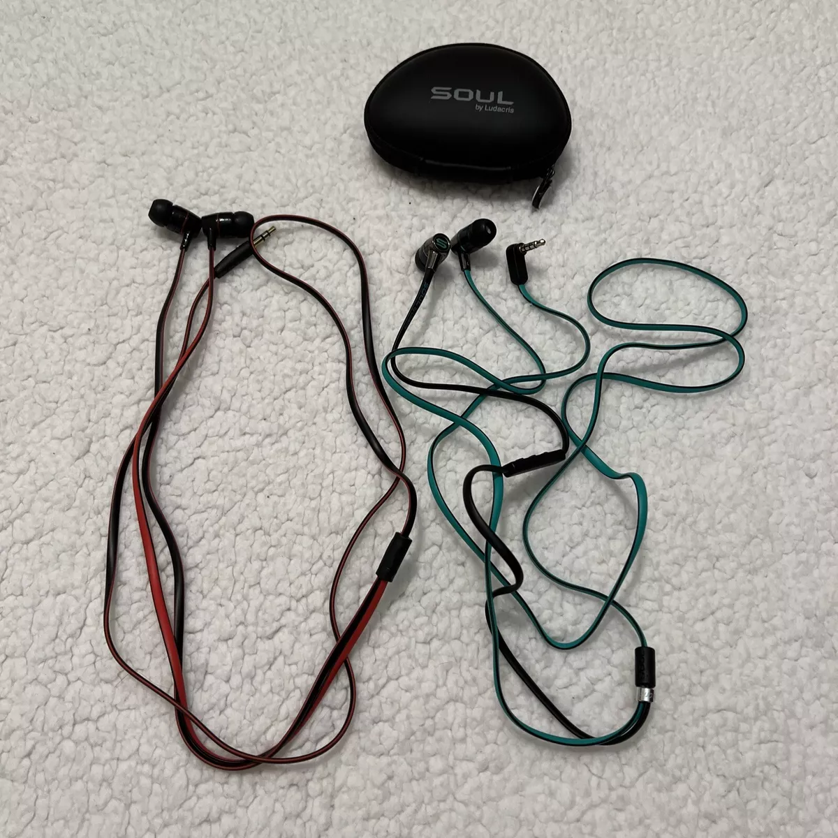 Headphones red and green cheap