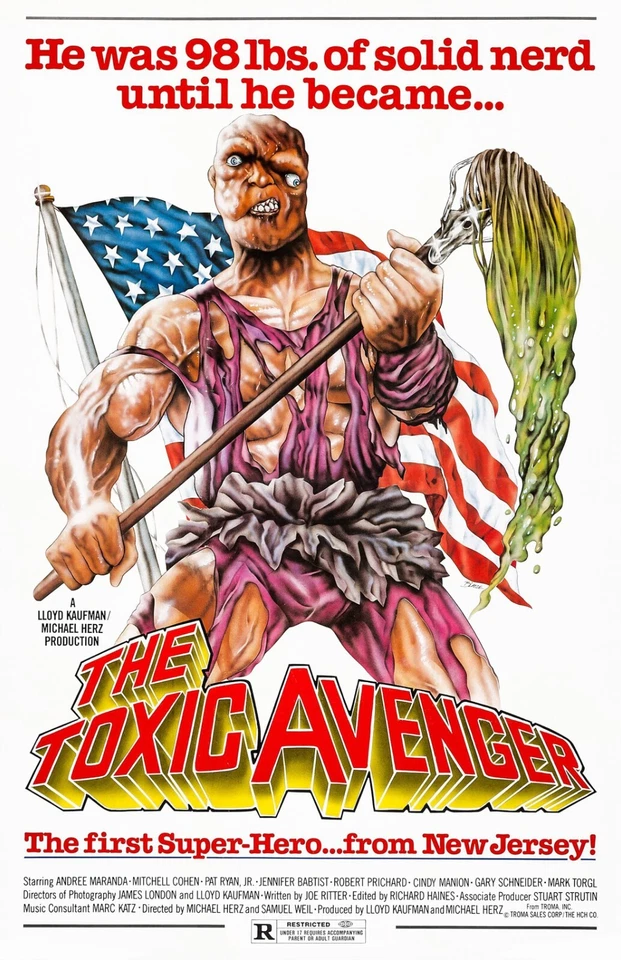 The Toxic Avenger movie poster : 11" x 17"