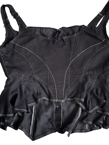 Rarissime bustier noir glamour chic Marithé et François Girbaud - Imagen 9 de 12