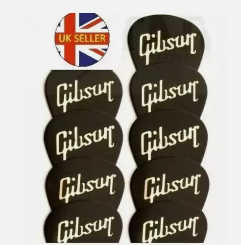 Gibson  Picks Plectrums H-M-T Guitar - Guitar /Bass  Qtys 1 6 10 12 24 UK Seller