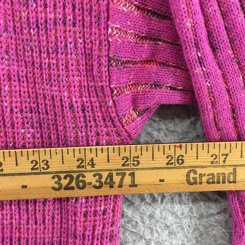 Knox Rose Open Front Cardigan Sweater Womens XL Pink Long Sleeve Ribbed Knit NEW - Picture 9 of 20