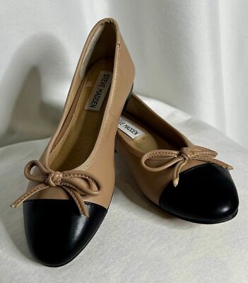 Steve Madden Eternal Natural Multi leather ballet flats pink Women's 