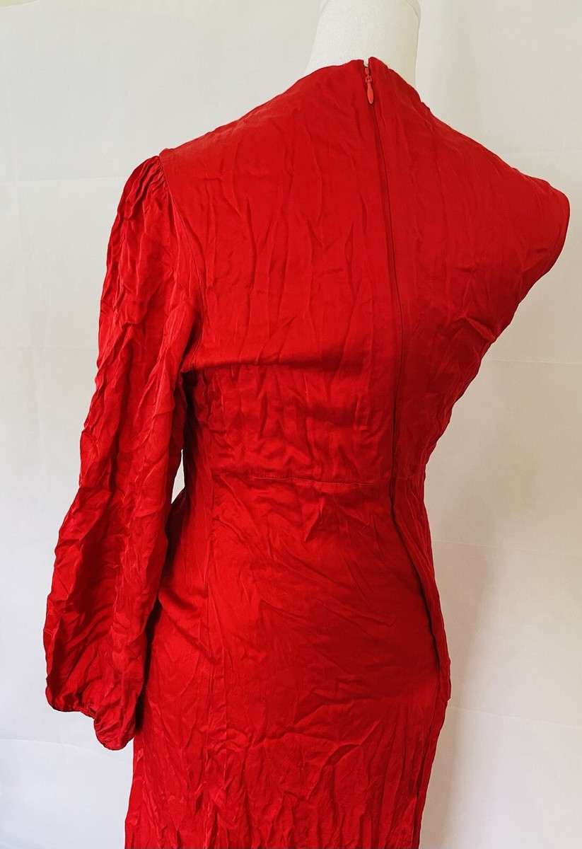 farm rio red one shoulder dress FARM Rio Red ONE SHOULDER DRESS, Red / XL