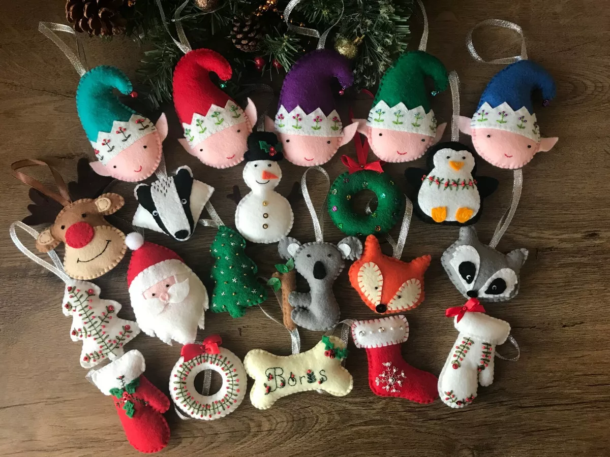 Handmade Felt Christmas Decorations Christmas Tree Hanging Ornaments