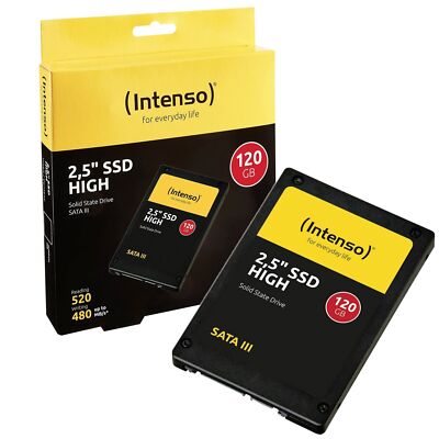 Intenso SSD 120GB int. Festplatte High Performance 3D Nand 2,5 Zoll SATA III NEU
