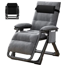 Zero Gravity Lounge Chair Reclining Patio Chairs Chaise Recliner Folding Chaise