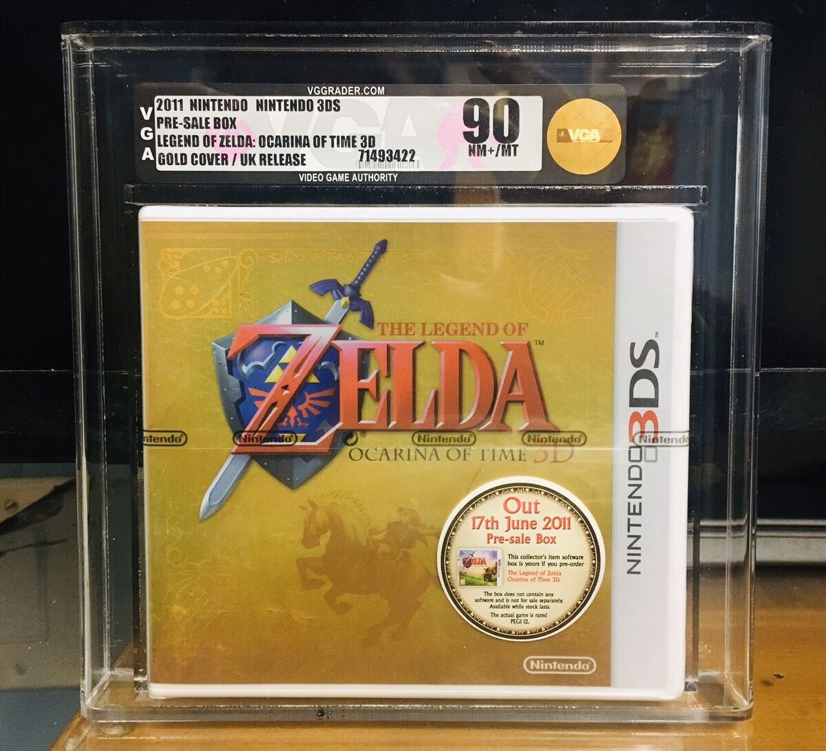 2011 Nintendo 3DS The Legend of Zelda: Ocarina of Time 3D 1st Print (USA)  Sealed Video Game - Made in Japan - CGC 9.6/A+ on Goldin Auctions