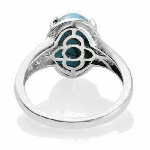 Anillo Karis Azul Mohave TURQUESA 5,90 CTW TALLA 8 Nuevo en Caja Foto 4 de 4