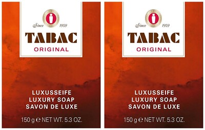  TABAC ORIGINAL Luxusseife Handseife Seife mit dem maskulin-herben Duft 2x 150g 