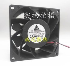 Delta FFB0824EHE 8038 DC24V 0.75A 8CM 2-Wire Inverter Dual Ball Cooling Fan