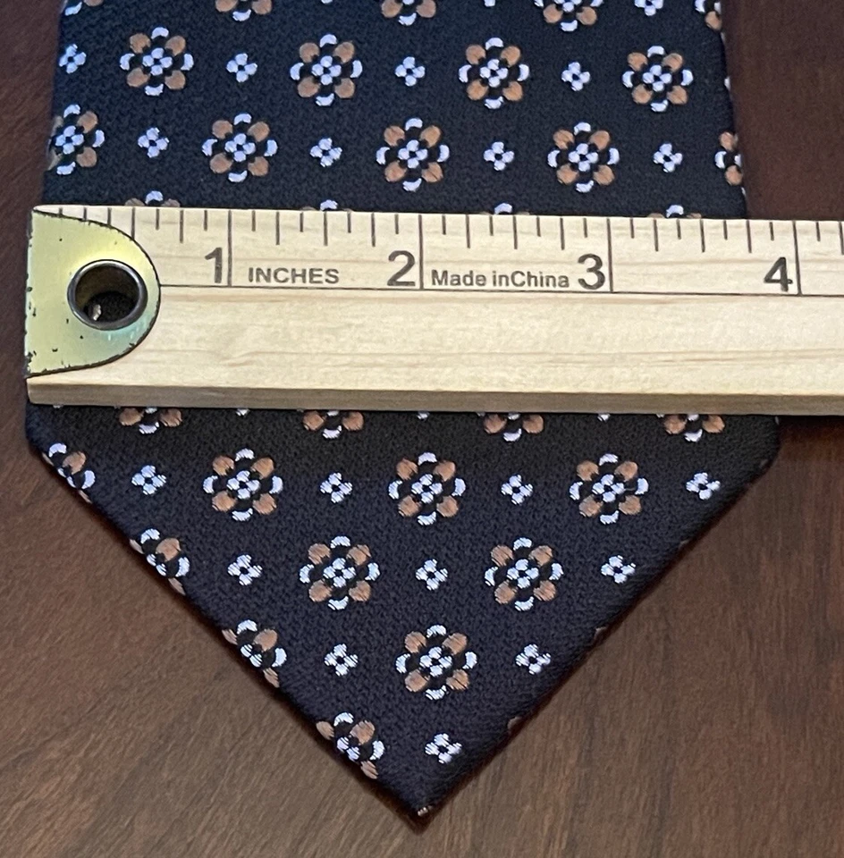 Corbata Joseph Abboud negra 100 % seda para hombre hecha en China Foto 4 de 4