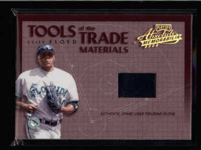 CLIFF FLOYD 2002 PLAYOFF ABSOLUTE TOOLS OF THE TRADE GLOVE RELIC