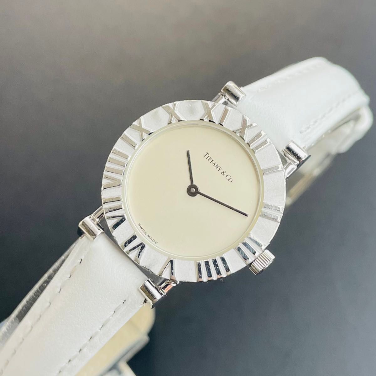 Tiffany Watch Atlas Sterling Silver Classic Round Sterling Silver 2409Ti4