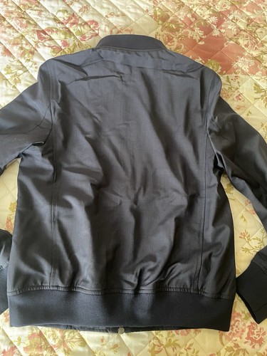 Express Navy Wool Blend Bomber Jacket 2 Way Zipper XS Size New with tags - Picture 3 of 10