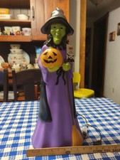 2023 Cracker Barrel Halloween 2FT 24" Witch Blow Mold Light Up Jack Lantern