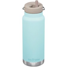 Klean Kanteen TKWide 946ml Bouteille D'Eau Insulater Twist Cap w/Straw Blue Tint