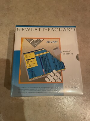 Hewlett-Packard Microsoft MS-DOS 4.01 Deutsch neu und Orginal verpackt