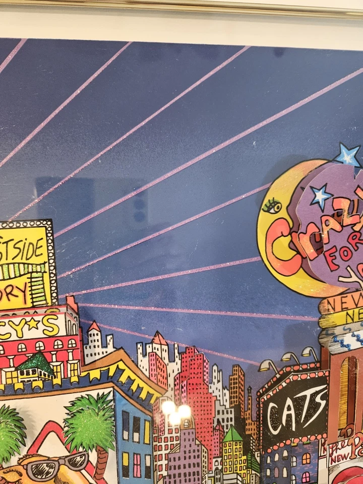 CHARLES FAZZINO SIGNED "STEPPING OUT ON BROADWAY" SOLD OUT LIMITED EDITION 3-D - Image 2 of 4