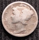 1925- Mercury Dime 90% Silver.