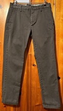 Levi  s Chino Pants Mens 31x32 Dark Gray Slim Straight Cotton Blend Zip Fly