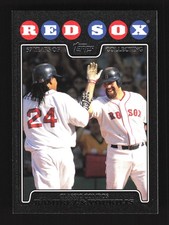 Manny Ramirez/Youkilis Boston Red Sox Topps 2008 Black #258 SN /57