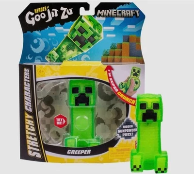 Heroes of Goo Jit Zu Minecraft Stretchy Characters Creeper Action Figure