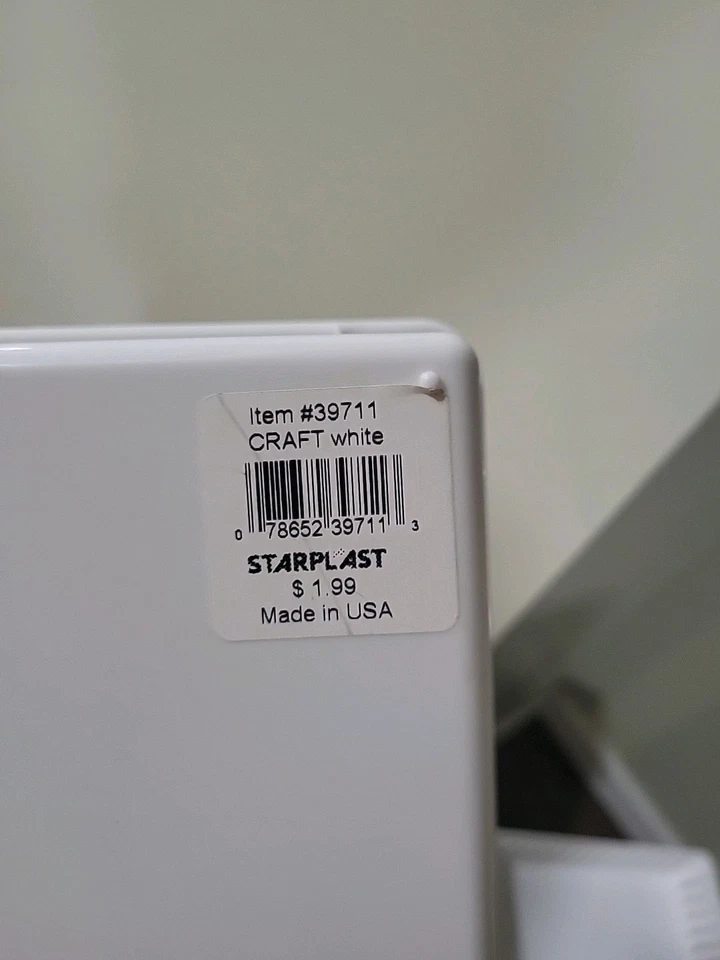 Mainstays Square Mini Plastic Storage Trays, Stackable, White - Image 2 of 2