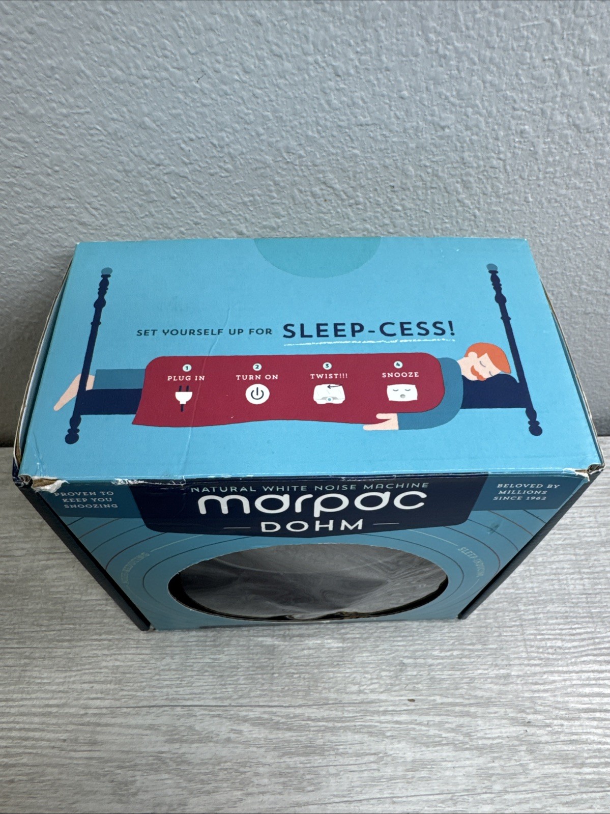 Yogasleep Dohm White  Noise Machine –Model EM1DSUSCH – Tested Works – Gray