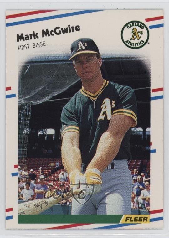 1988 Fleer Mark McGwire #286 7u1
