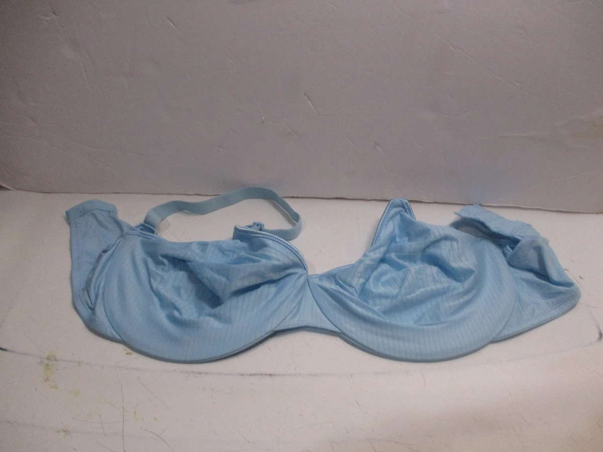 Soutien-gorge Hanes T-Shirt Bra Demi-coupure - Taille 38D - Turquoise - Léger Rembourrage - Occasion TB état