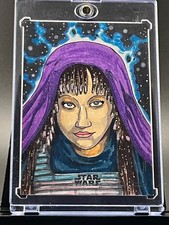 Topps Star Wars MAE ANISEYA Silver Foil Sketch Card by Limuel Pinzon