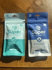 The Super Patch Company:The Kick-It Patch & The Rocket Patch Pack Of 28 Patches