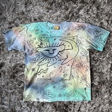 Vintage The Lion King Disney T-Shirt Size M Tie Dye AOP Simba 90s Graphic Tee