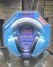 Lucid Bluetooth Hear Muffs  Hearing Protection  Infant 0-4  Blue  FAST SHIP