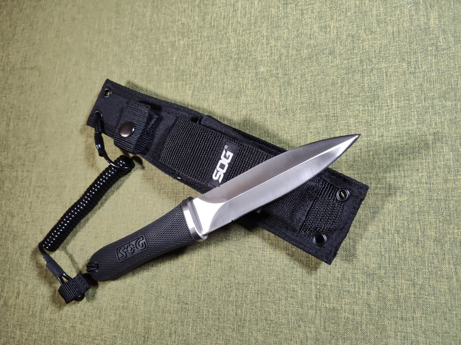 SOG S14-R Pentagon Special Edition No Serration Fixed Blade 