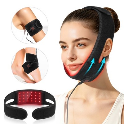 V Line Face Chin Band Slim Lift Up 660nm Red Light Therapy Face Anti Wrinkle