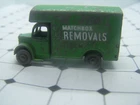 MATCHBOX, BEDFORD REMOVAL VAN, DIE CAST MODEL, LESNEY, NUMBER 17A,  VINTAGE