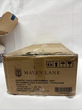 Maven Lane Adrien Saddle Counter Stool - ND01 - Natural with Wheat Fabric