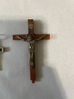 Our Lady Virgin Mary Miraculous Medal Pendant 1 Cross Pendant & 1 Cross w/ Jesus — photo 2