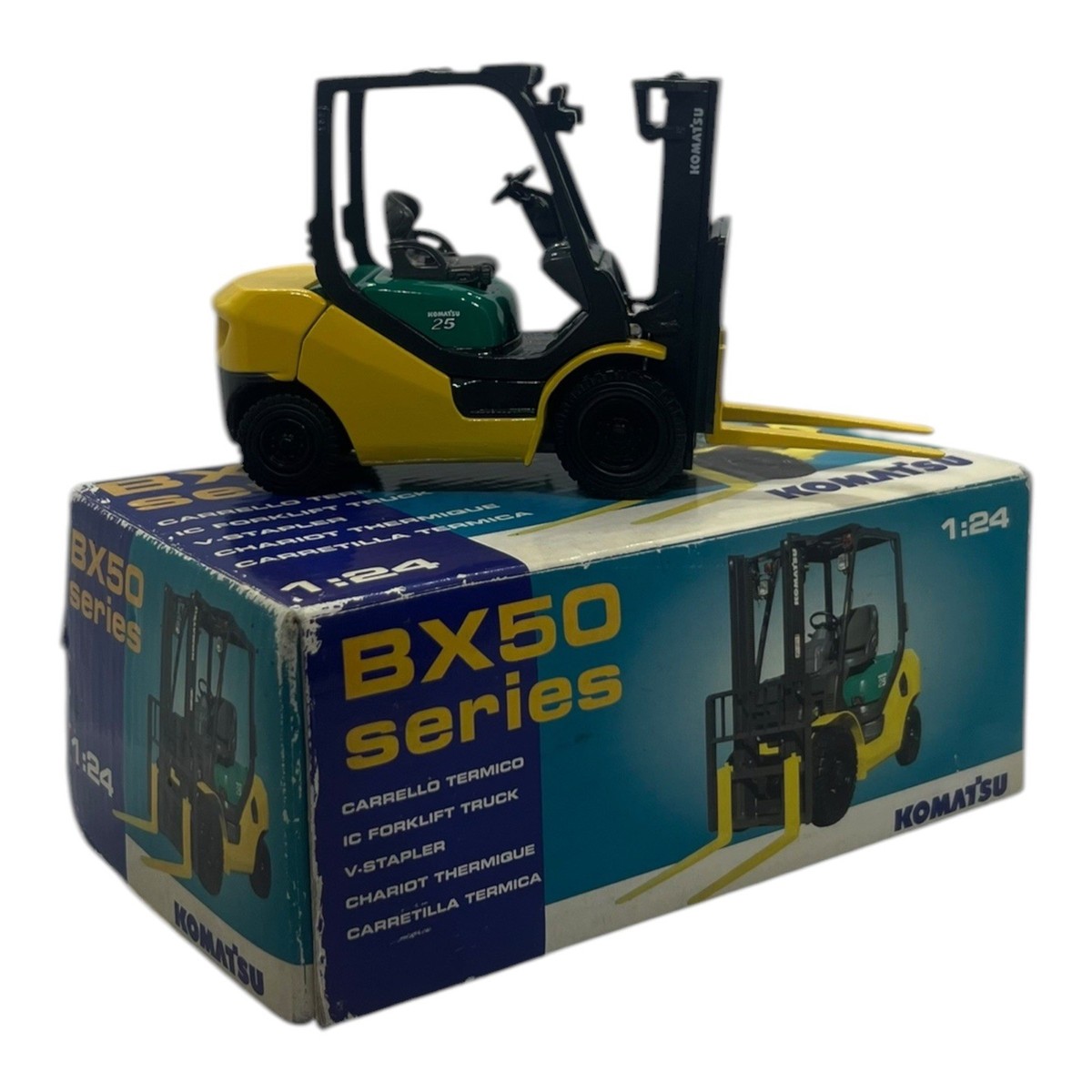 Komatsu BX50 Series Forklift 1:24 Diecast Model Toy - Boxed