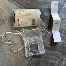 Longaberger 2003 Pewter Label Tie On #20797 NEW