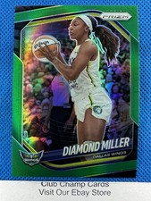 2025 #27 Diamond Miller Panini Prizm Green Prizm Wings